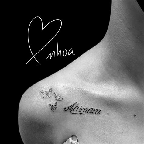 Tatuajes de nombres en el pecho femenino: ideas。